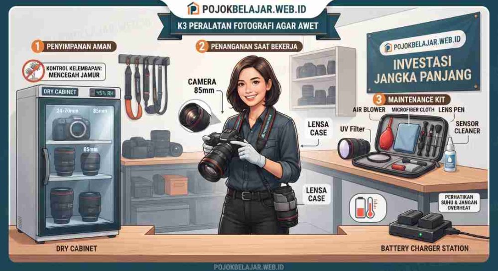 K3 Untuk Peralatan Fotografi Agar Awet Dan Tahan Lama